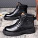 European Warm Series Martin Winter Fleece Lined Thickened High-top Shoes Warm Wool Men's Snow Boots_viptrois.com