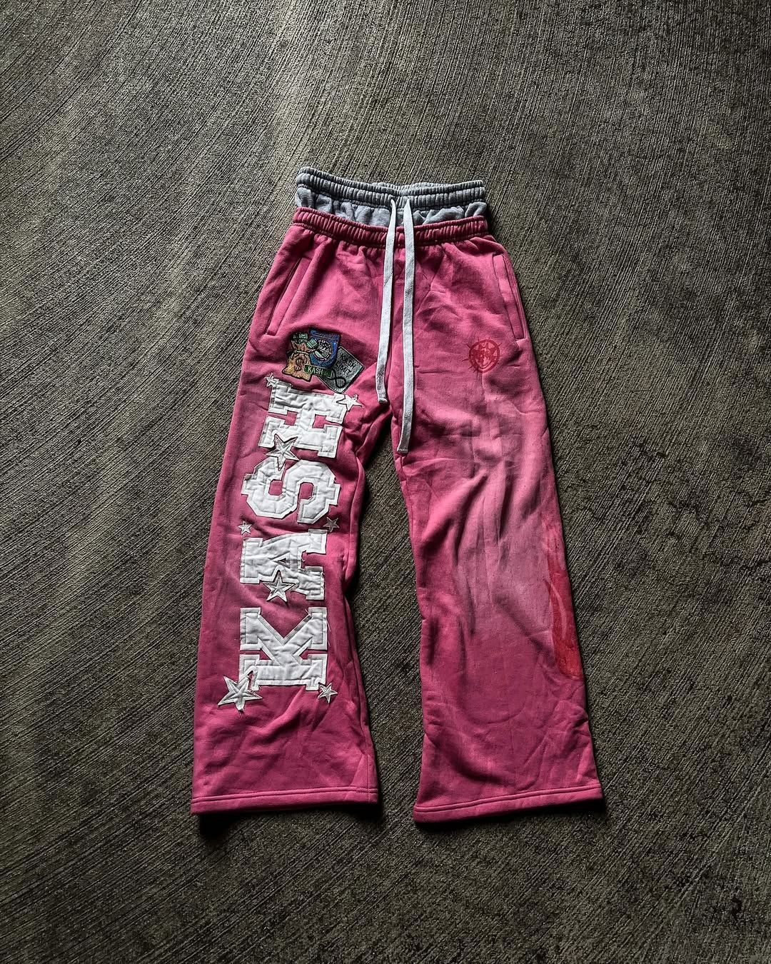 Men's Clothing High Street Trend Pants High Street Ins Trendy Brand Men And Women Loose Casual Straight Print_viptrois.com