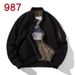 Men's Clothing Baseball Jacket Men's Winter New American Street Fashion Cotton Jacket With Printed Logo Solid Color Flight Jacket Men_viptrois.com