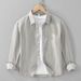 Classic Pure Cotton Basic Casual Long Sleeved Shirt For Men's Versatile Top_viptrois.com