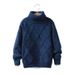 Mother & Kids 2024 New Children's Turtleneck Chunky Fall/Winter Jumper With Extra Pile For Kids_viptrois.com