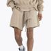 Men's Summer Sports Shorts Style Trendy High Street Drawstring Cotton Solid Color Casual Beach 3-Point Pants_viptrois.com