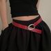 Instagram style American millennial spicy girl crocodile pattern red be, simple luxurious, casual and versatile Y2K_viptrois.com