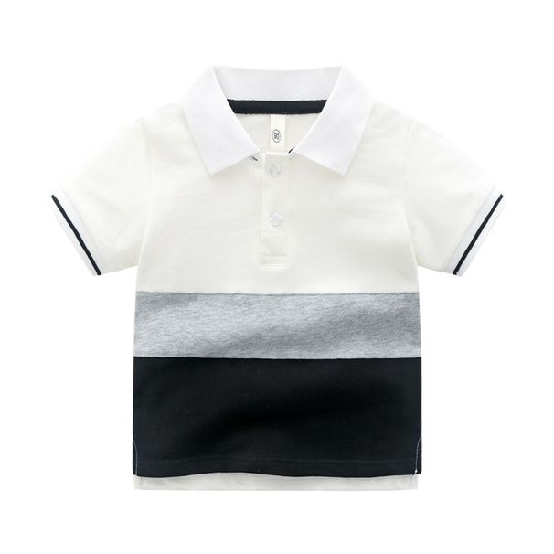 Mother & Kids Children's Clothing Korean Summer New Multi Color Casual Shirts Short Sleeved Boys T Shirts Polo Shirts_viptrois.com
