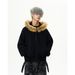 Men's Clothing American Retro Fur Collar Zipper Cardigan Hooded Sweatshirt Men And Women Short Cleanfit Solid Color Jacket_viptrois.com