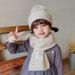 Children's wool scarf simple solid color cloth label autumn and winter new casual warm everything_viptrois.com