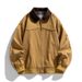 "Men's Vintage Workwear Jacket – Washed Cotton Denim With Relaxed Fit _viptrois.com