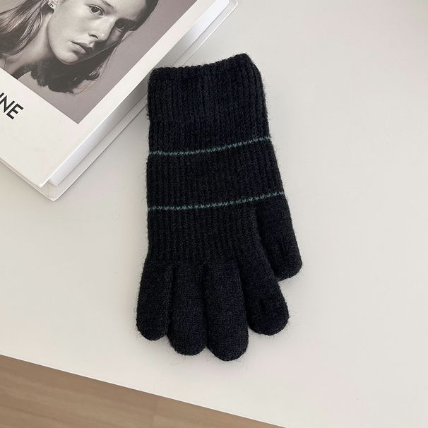 Sports Gloves Skiing Cycling Motorcycle Hiking Touch Screen Gloves Knit Warm Gloves Men's And Women's Wool Thickened For Cold Protection_viptrois.com
