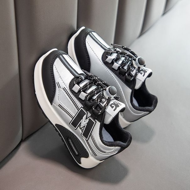 Mother & Kids Autumn New Children's Shoes Boys' Fashion Sports Shoes Casual Versatile Girls' Dad Shoes Students' Spring And Autumn Single Shoes_viptrois.com