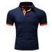 New Summer Stritching Men's Shorts Sleeve Polo S-5XL Men Tee Shirt_viptrois.com