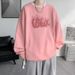 Pure Pure Round Neck Sweatshirt For Men, Autumn And Winter Fleece, American Style Oversize, Trendy Brand, Loose Fit, Hoodless,_viptrois.com