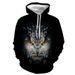2024 Men's Casual Children's Sweatshirt 3D Printed Hoodie Animal Owl_viptrois.com