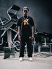 Men's Hip-Hop Cotton T-Shirt Set - 2-Piece Crewneck Tee Outfit With Bear Graphic Print, Streetwear Style_viptrois.com