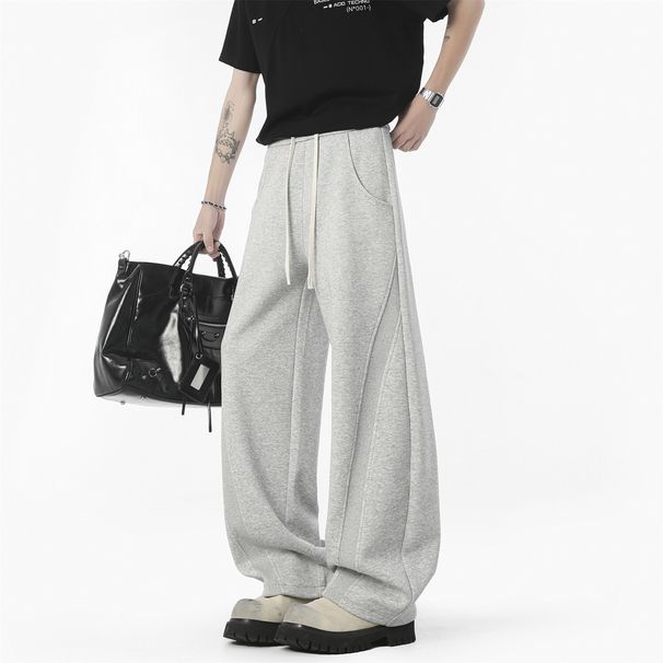 Men's Clothing Casual Machete Pants Sweatpants Fashion Straight Trousers Loose Sports Pants_viptrois.com