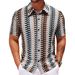 Men's Clothing Men's Clothing European And American Men's Knitted Shirts Summer New Colorful Hollow Breathable Short Sleeved Shirt A0404_viptrois.com