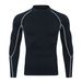 Men’s High-Neck Compression Long Sleeve Shirt – Moisture-Wicking Workout Top For Running, Basketball & Outdoor Training (S-4XL)_viptrois.com