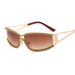 Cross Border New Y2K Hollow Diamond Sunglasses Futuristic Fashion Metal Frame Retro Small Sunglasses For Women In Europe And America_viptrois.com