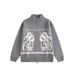 Autumn And Winter Men's And Women's American Retro Loose And Lazy Zipper Sweater Fashionable Versatile Loose Street Knitted Sweater Jacket_viptrois.com