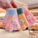 Kids' gloves Gloves Winter children warm and cold all refers to cute cartoon boys and girls plus fleece thick knit five-finger gloves_viptrois.com