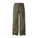 Cross-border One-piece Delivery Jeans Men's Pure Cotton Casual Straight-leg Micro-pull Pants Men's Versatile Solid-color Stacked Wide-leg Pants Men_viptrois.com