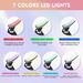 Facial And Neck Massager, Lymphatic Drainage Facial Massager , Equipped With 7-Color Face Culpting Wand (Black)_viptrois.com