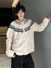 Pure Fair Isle Cable Sweater Cardigan For Men, Autumn Winter, Atmosphere Old Money Style, Cool And Handsome, Warm Raglan Knit_viptrois.com