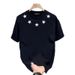 Men's Clothing Trendy Five Pointed Star Versatile Short Sleeved T Shirt Large Size Simple Men And Women's Clothing Couple Half Sleeved T Shirt_viptrois.com
