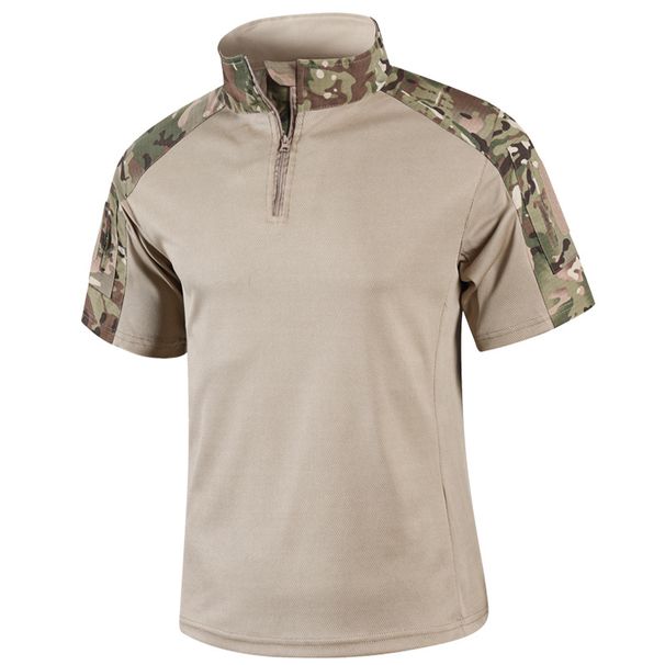 UF Frog Suit Top For Men Summer Short Sleeve Camouflage Outdoor Training Tactical Clothing_viptrois.com
