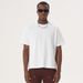 Men's Clothing Oversized Fit Short Sleeve T-Shirt - 100% Cotton Heavyweight Streetwear Tee With Drop Shoulder For Casual Wear (Black, White, Orange)_viptrois.com