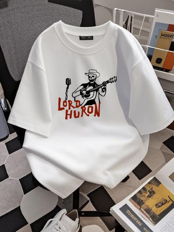 vintage Lord Huron T Shirt New Stretched Graphic Streetwear Top For Everyday Wear Stylish Fashion Summer Versatile Unisex Designer Clothes Homme_viptrois.com