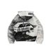 Urban Streetwear Zip-Up Hoodie – High-Collar Oversized Pullover With Graffiti Print & Utility Pockets_viptrois.com