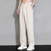 Leisure Spring Loose 2024 New Straight Long Pants Men's Drape Suit Trend Wide Leg Trousers_viptrois.com
