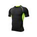Men's clothing Sports T-shirt Men's running short sleeve fitness tights breathable quick dry moisture wadding sweat pressure_viptrois.com