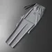 Summer Soft Silk Fabric Slim-fit Casual Pants - Fashionable Style - Straight And Highly Elastic Long Pants - Men's Luxury Brand_viptrois.com