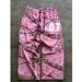 Men's Fashion Cargo Pants – Pink Botanical Print Streetwear Trousers (S-XXXL, Oversized Fit)_viptrois.com