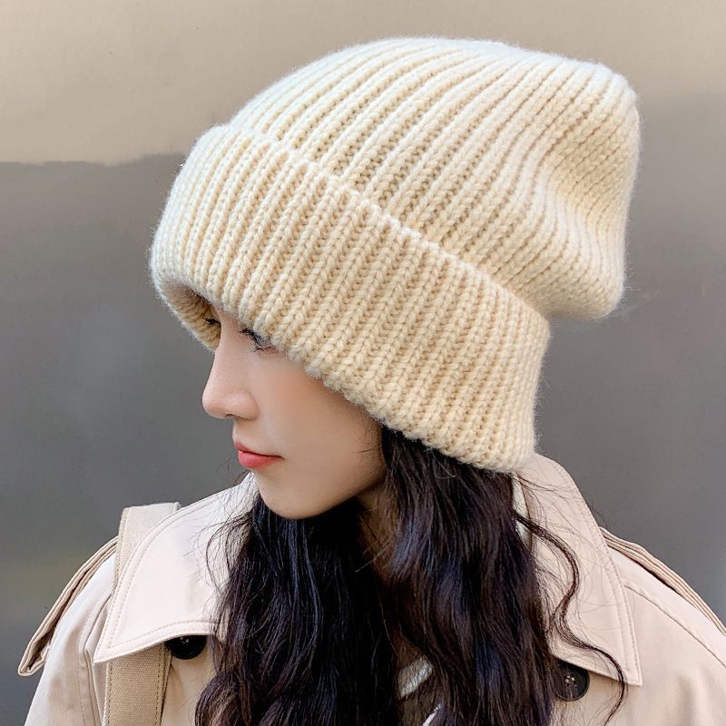Apparel Accessories Cozy Winter Knit Beanie For Women - Soft Stretchy Slouchy Hat With Ear Flaps, Warm Oversized Chunky Yarn Cap For Cold Weather_viptrois.com