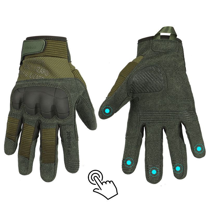 Tactical gloves Combat shooting CS soft shell shock absorption anti-slip anti-wear mountaineering cross-country cycling gloves_viptrois.com