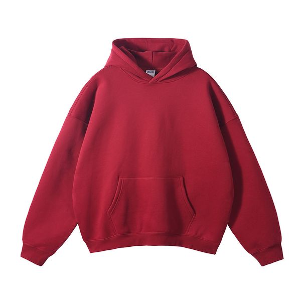 Men's Clothing 350GSM Fleece-Lined Christmas Hoodie – Festive Tree Print Unisex Streetwear (42% Cotton, Warm & Cozy, Oversized Fit, 2 Colors)_viptrois.com