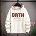 Spring And Autumn Maillard Fashion Versatile Teen Sweater Hooded Handsome Korean Version Long Sleeve_viptrois.com