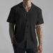 Men's Clothing Spring And Summer Men's Knitted Button Down Shirts Casual Men's Breathable Short Sleeved Shirt Tops_viptrois.com