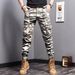 Men's Camo Cargo Pants – Slim Fit Military Utility Pants With Drawstring Waist (Woodland/Desert Camo) | Streetwear & Tactical Style_viptrois.com