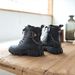 Children's Martin boots 2022 winter new boys British style handsome motorcycle shoes girls fleece-lined warm short boots fashion_viptrois.com
