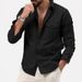 Men's Clothing Shirts With Multiple Pockets Casual Long Sleeved Tops_viptrois.com