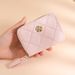 Card Bag Card Cases Lingge Light Luxury Women's Organ Card Bag Multiple Card Slots Large Capacity Bank Card Storage Bag Mini Coin Purse_viptrois.com