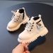 Child's shoes Boys fashion Doc Martens girls side zipper soft-soled single boots_viptrois.com