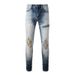 Men's Clothing American Jeans High Street Fashion Brand Jeans Men's Ripped Jeans Slim Fit Pants 1330_viptrois.com