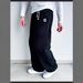 Men's Embroidered Fleece Joggers Retro Streetwear Relaxed Fit Pants With Elastic Waist Wide-Leg Silhouette Stitching For Urban Comfort_viptrois.com