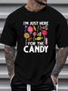 Candy Tester Lollipop Sweets Halloween T-Shirt Summer Women Top Graphic Tees T-Shirt For Women Casual Stylish Women Comfortable Print Round Neck Short Sleeve Graphic Top For Everyday Wear Versatile Soft Fashion Slightly Stretched Casual Female_viptrois.com