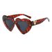 Love Sunglasses Personality V Wide Rimmed Red Men And Women Sunglasses Internet Celebrity Fashion Plastic Tooth Peach Heart_viptrois.com