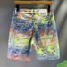 Men's Clothing Summer New High Street Fashion Brand Colorful Jacquard Shorts Men's Denim Shorts Loose Straight Pants Men_viptrois.com